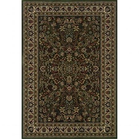 Area Rugs, Ariana 213G8 6X9 Rectangle - Green/ Ivory-Polypropylene